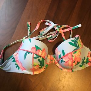 aerie tropical bikini top 36D light lined